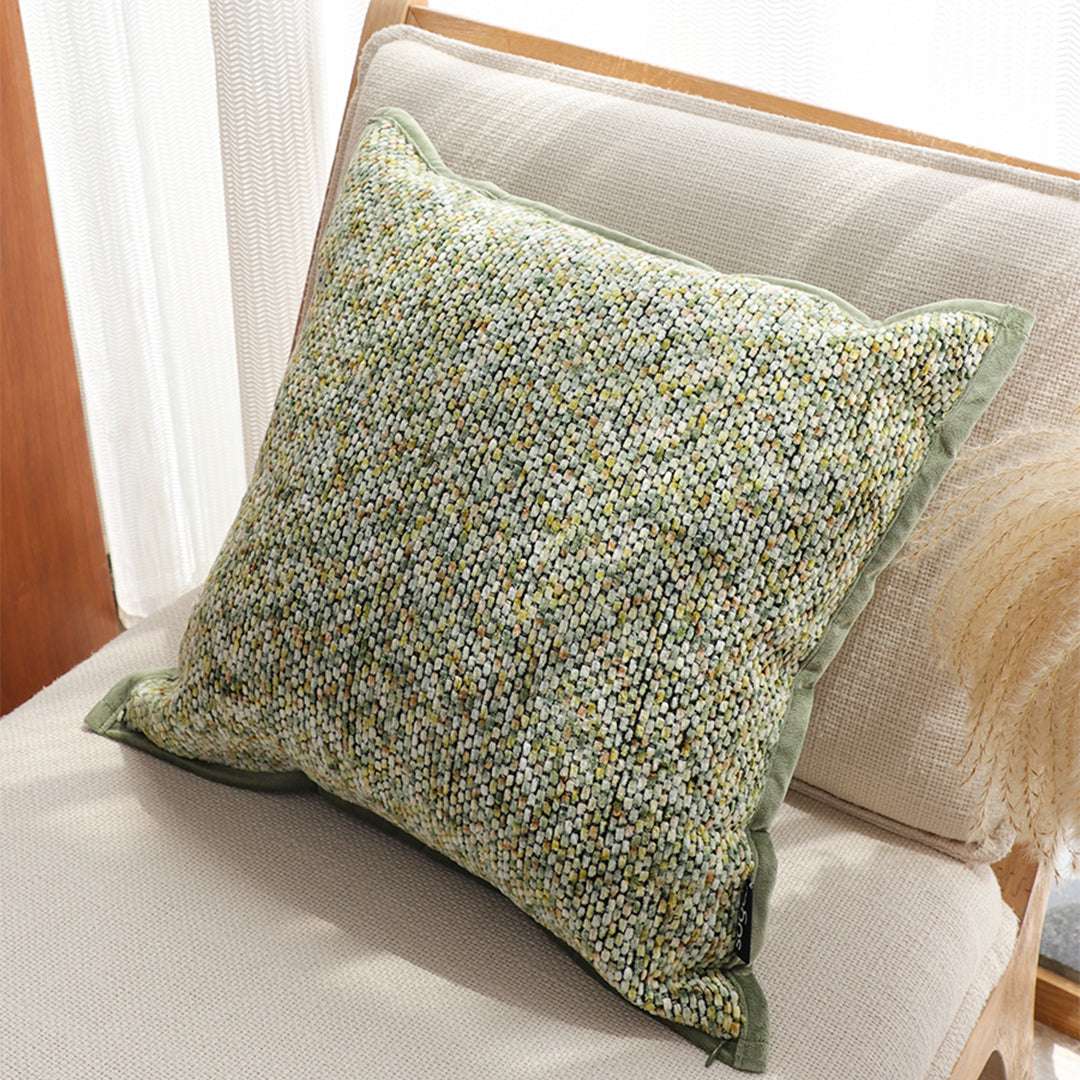 SOGA 2X Woven Cushion 45cm Green Yellow Multi-Color Textured Decorative Throw Pillow $ 129