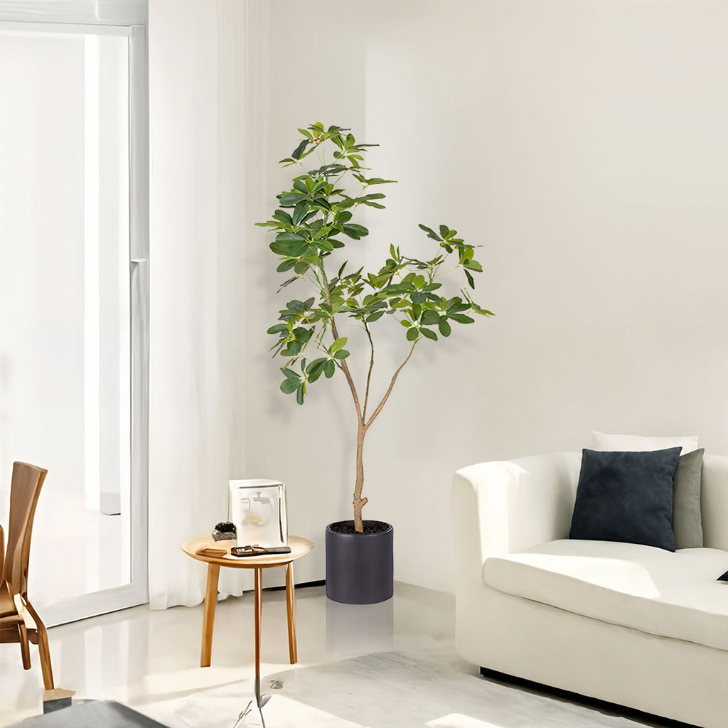 SOGA 4X 120cm Artificial Natural Green Schefflera Dwarf Umbrella Tree Fake Tropical Indoor Plant Home Office Decor