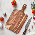 SOGA 32cm Rectangular Premium Wooden Acacia Cutting Board Paddle Kitchen