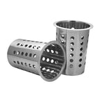 SOGA 2X 18/10 Stainless Steel Commercial Conical Utensils Cutlery Holder with 3 Holes