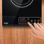 SOGA 35.5cm Cooktop Electric Smart Induction Cook Top Portable Kitchen Cooker Cookware