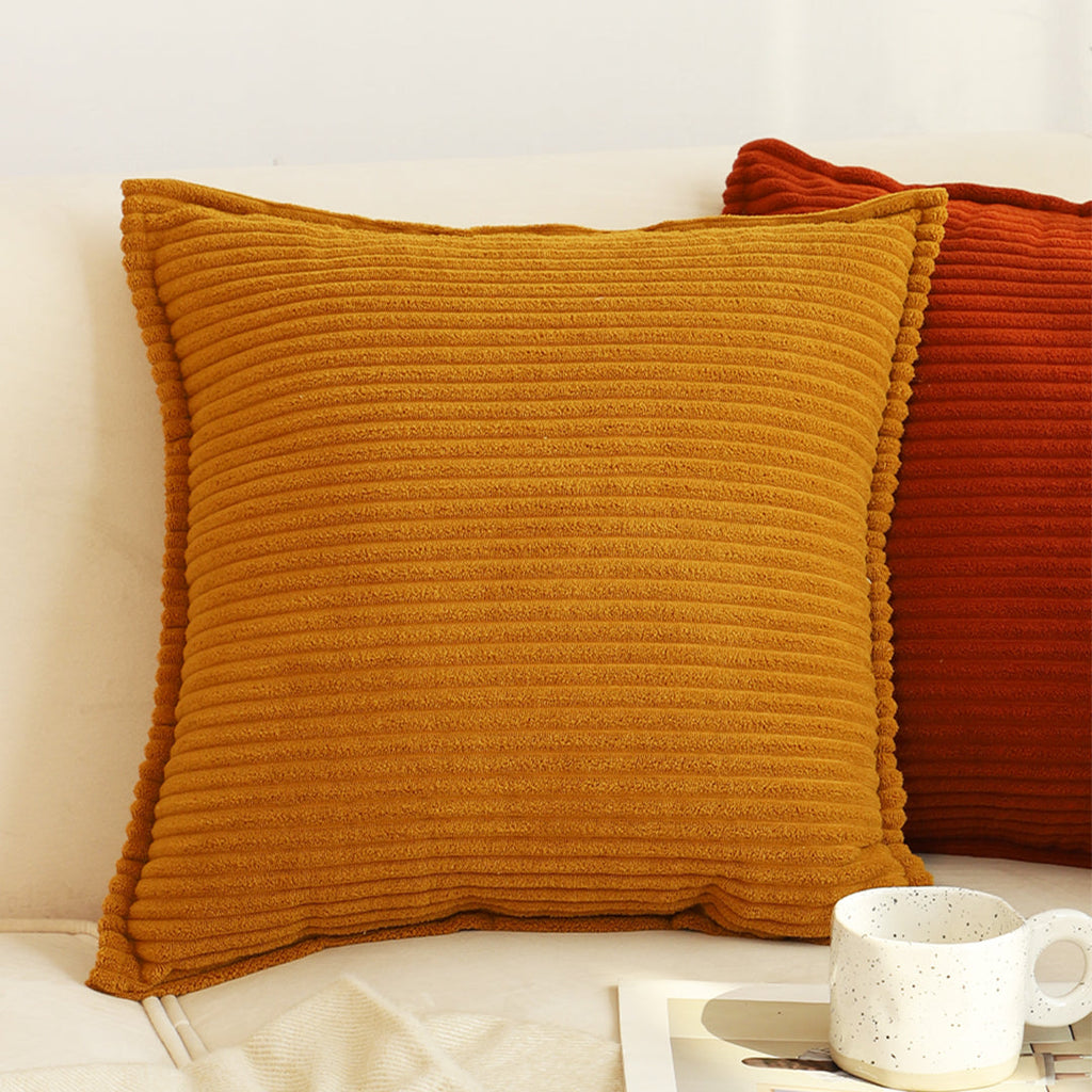 SOGA 2X 50cm Throw Pillow Mustard Wabi Sabi Arches Indoor and Outdoor Kavka for Home Decor