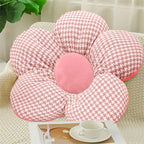 SOGA 2X Pink Flower Cushion Shaped for Floor and Sitting Throw Pillow