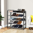SOGA 71x21cm 5 Layer Shoes and Slippers Organizer Rack Space Saving Shoe Storage Solution for Home Office