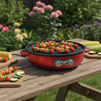 SOGA 2X 2-in-1 42CM Electric Hot Pot BBQ Grill Maifan Stone Non-Stick Coating 2100W $ 366