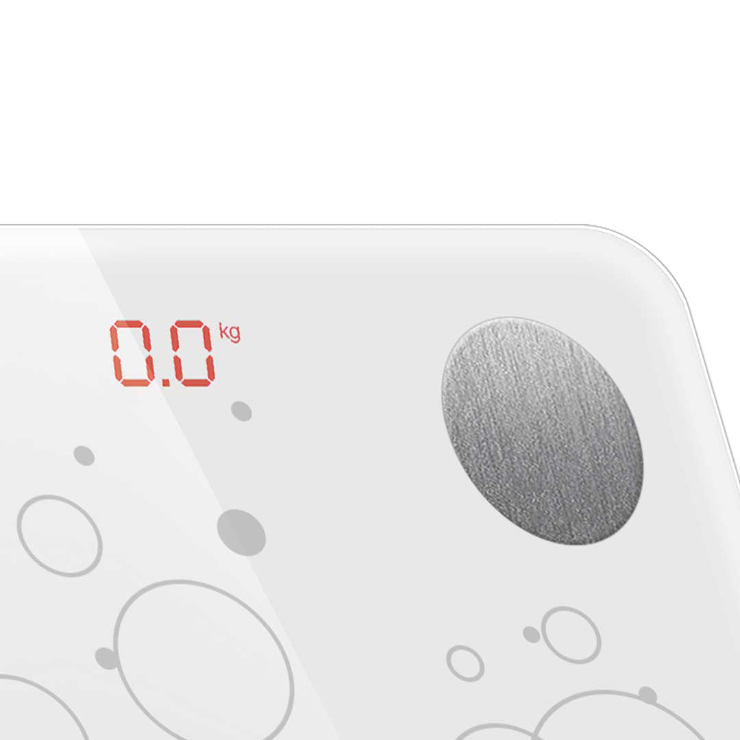 SOGA 2X Wireless Bluetooth Digital Body Fat Scale Bathroom Health Analyzer Weight White