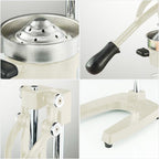 SOGA 2X Commercial Heavy-Duty Manual Citrus Juicer Hand Press Extractor – White