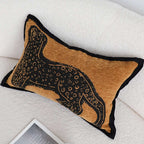 SOGA 2X 30cm Stylish Golden Yellow Black Leopard Pattern Throw Pillow $ 133