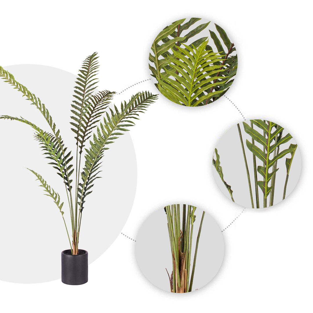 SOGA 2X 180cm Artificial Green Rogue Hares Foot Fern Tree Fake Tropical Indoor Plant Home Office Decor