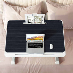 SOGA 2X 60X40cm Black Small Laptop Bed Portable Foldable Study Table Adjustable
