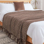 SOGA 2X Chocolate Brown Throw Blanket 130x170cm Soft Polyester $ 161