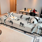SOGA Three-seater White Sofa Cover Leopard Print 180x340cm Polyester $ 124