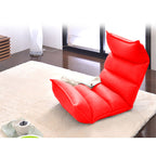 SOGA Foldable Tatami Floor Sofa Bed Meditation Lounge Chair Recliner Lazy Couch Red