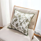 SOGA Floral Cushion 45cm White Green Leaf Botanical Pattern Decorative Throw Pillow $ 66