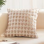 SOGA 2X 50cm Square Modern Decorative Embroidered Geometric Throw Pillow