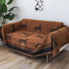 SOGA Two-seater Brown Sofa Cover Leopard Print 180x260cm Polyester $ 125