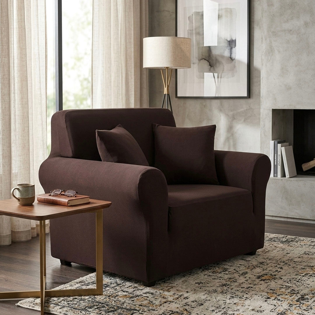 SOGA 1-Seater Coffee Sofa Cover Couch Protector High Stretch Lounge Slipcover Home Decor