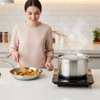 SOGA Kitchenware Bundle – 35.5cm Smart Induction Cooktop, 26cm Fry Pan & 9L Stock Pot $ 296
