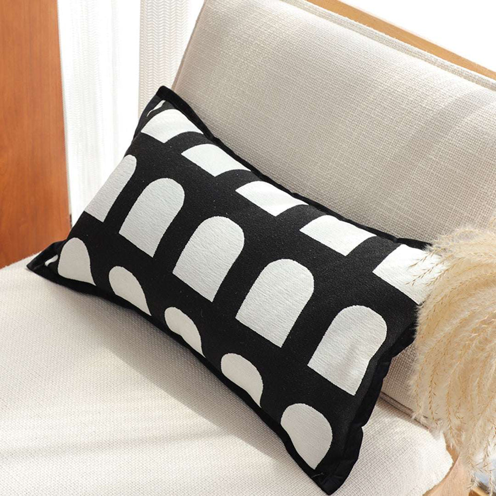 SOGA 2X 30cm Contemporary Black White Geometric Pattern Throw Pillow $ 133
