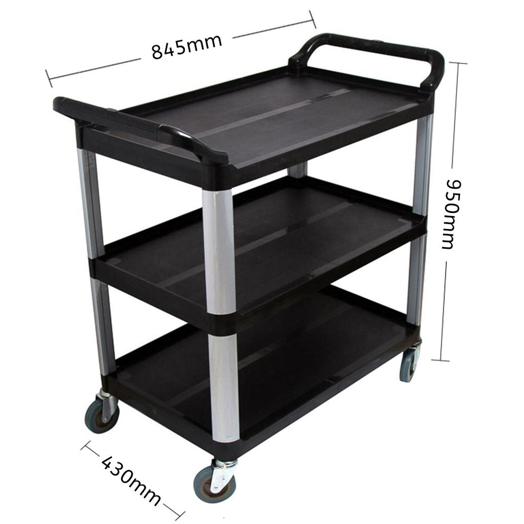 SOGA 2x 3 Tier Food Trolley Food Waste Cart Food Utility Mechanic Kitchen Small