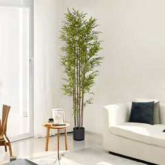 SOGA 210cm Lucky Bamboo Tree Bambusa Vulgaris Artificial Plant w/ 7 Branches Home Accent Decor