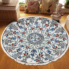 SOGA 2X 120cm Mandala Round Area Thick Anti-slip Doormat, Home Decor