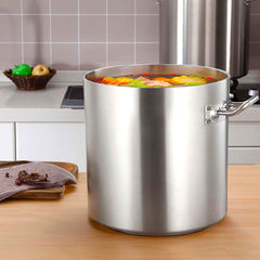 SOGA Stock Pot 12L Top Grade Thick Stainless Steel Stockpot 18/10 Without Lid
