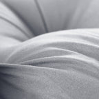 SOGA 120cm Crown Pillow Tufted Light Grey Headboard Cushion for Bed