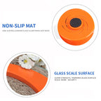 SOGA 180kg Digital Fitness Weight Bathroom Gym Body Glass LCD Electronic Scale White/Orange