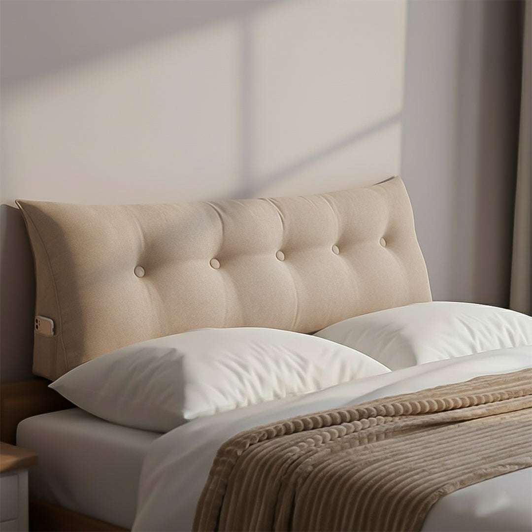 SOGA Home & Living Bundle – Beige Triangular Wedge Pillow & Light Brown Flannel Throw $ 0