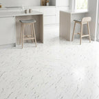 SOGA Peel & Stick Floor and Wall Tiles 30 x 30cm 10 Pack White Faux Marble