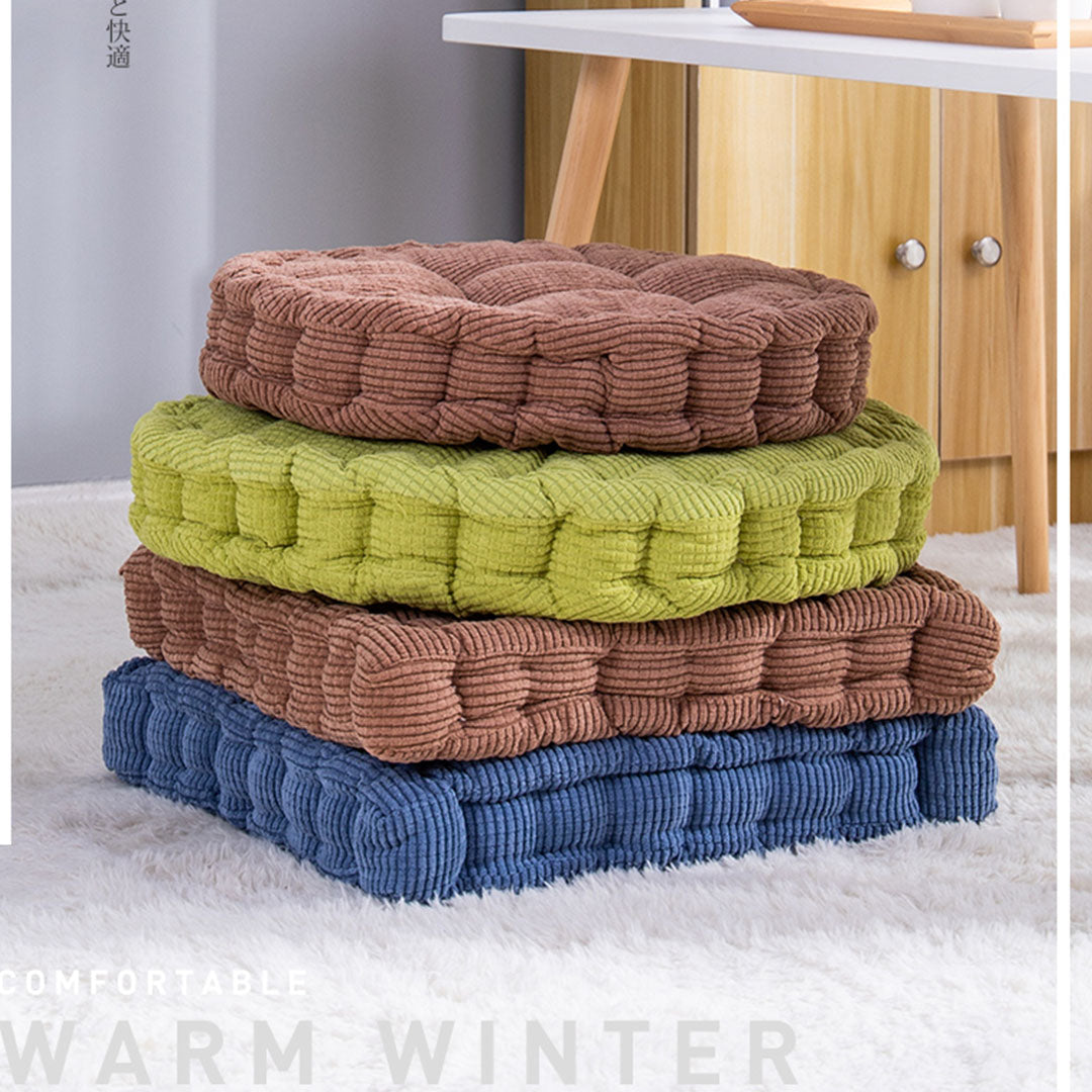 SOGA 2X Orange Round Cushion Soft Leaning Plush Backrest Throw Seat Pillow Home Office Decor