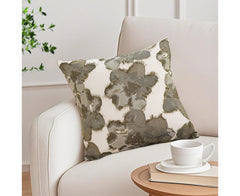 SOGA 45cm Abstract Gray Floral Watercolor Print Contemporary Throw Pillow