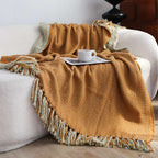 SOGA 2X Mustard Yellow Throw Blanket 127x170cm Soft Acrylic $ 161