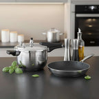 SOGA Kitchenware Bundle – 5L Stainless Steel Pressure Cooker & 28cm Non-Stick Fry Pan $ 215