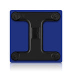 SOGA 2X Glass LCD Digital Body Fat Scale Bathroom Electronic Gym Water Weighing Scales Blue