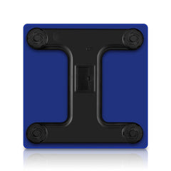 SOGA 2X Glass LCD Digital Body Fat Scale Bathroom Electronic Gym Water Weighing Scales Blue