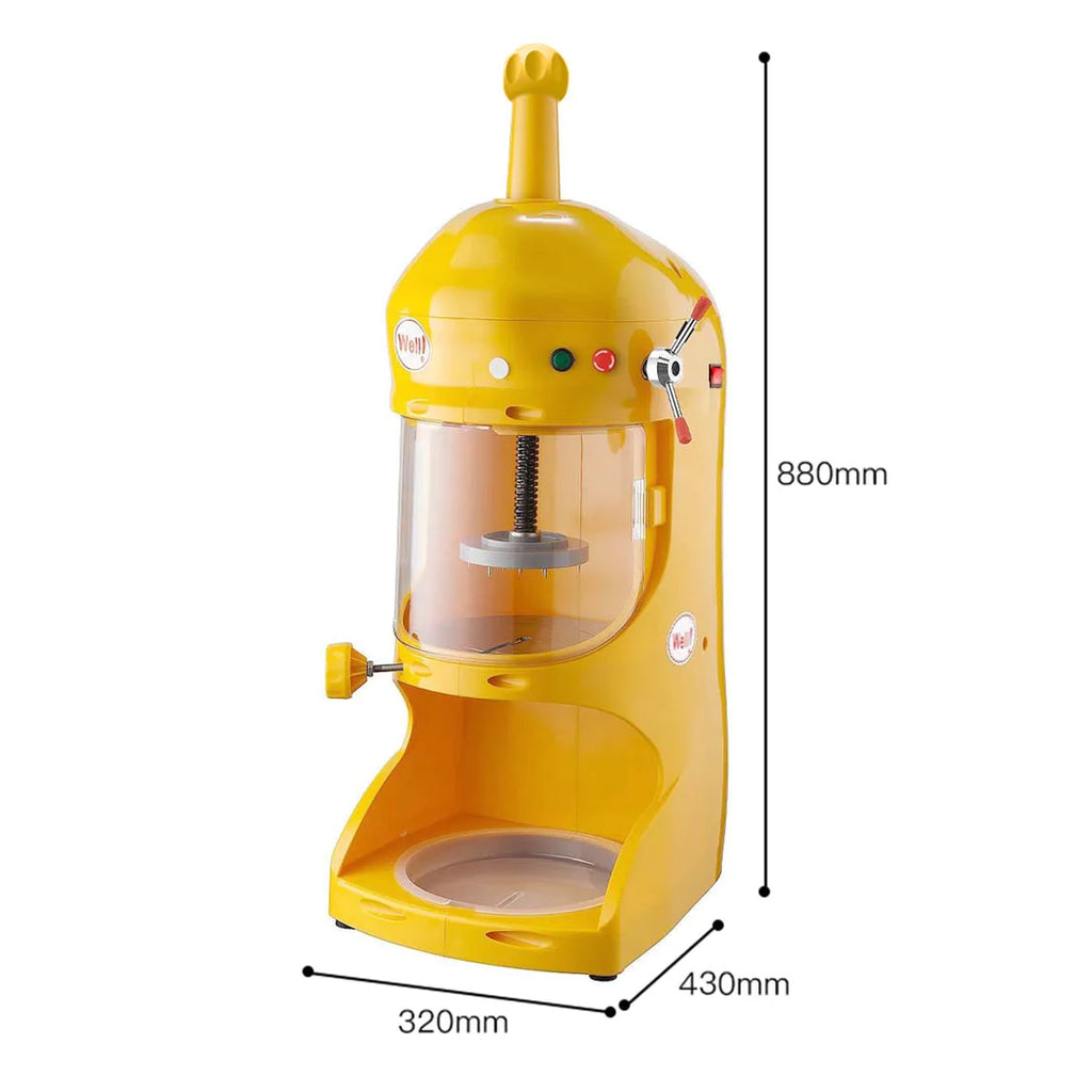 SOGA 300W Commercial Ice Shaver Crusher Machine Automatic Snow Cone Maker