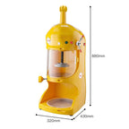 SOGA 300W Commercial Ice Shaver Crusher Machine Automatic Snow Cone Maker