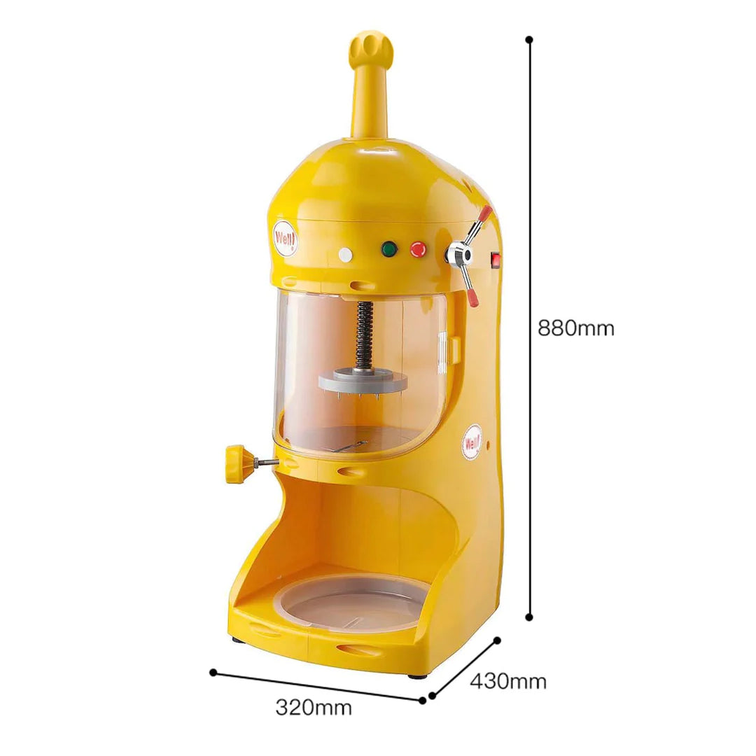 SOGA 300W Commercial Ice Shaver Crusher Machine Automatic Snow Cone Maker