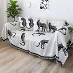 SOGA Two-seater White Sofa Cover Leopard Print 180x260cm Polyester $ 102