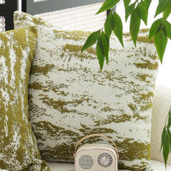 SOGA 2X 50cm Throw Pillow White and Olive Green Deluxe Polyester Fiber and Cotton for Home Decor