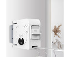 SOGA 160mm Suction-Mounted Retractable Clothes Drying Rack - White