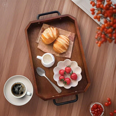 SOGA 33.8x23x5cm Paulownia Wood Serving Tray