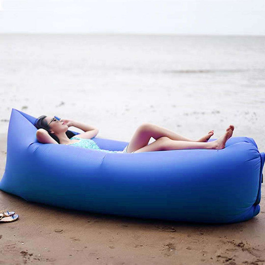 2X Fast Inflatable Sleeping Bag Lazy Air Sofa Blue $ 86