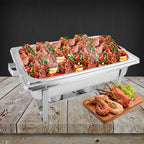 SOGA Stainless Steel Chafing Food Warmer Catering Dish 9L Full Size