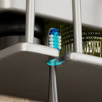 SOGA 2X 21cm Wall-Mounted Bathroom Storage Organiser Space Saving Adhesive Shelf Rack