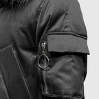 SOGA Black Winter Fur Hooded Down Jacket Stylish Lightweight Quilted Warm Puffer Coat