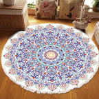 SOGA 120cm Mandala Area Rug for Living Room Lounge Bedroom Anti-slip Doormat Home Decor