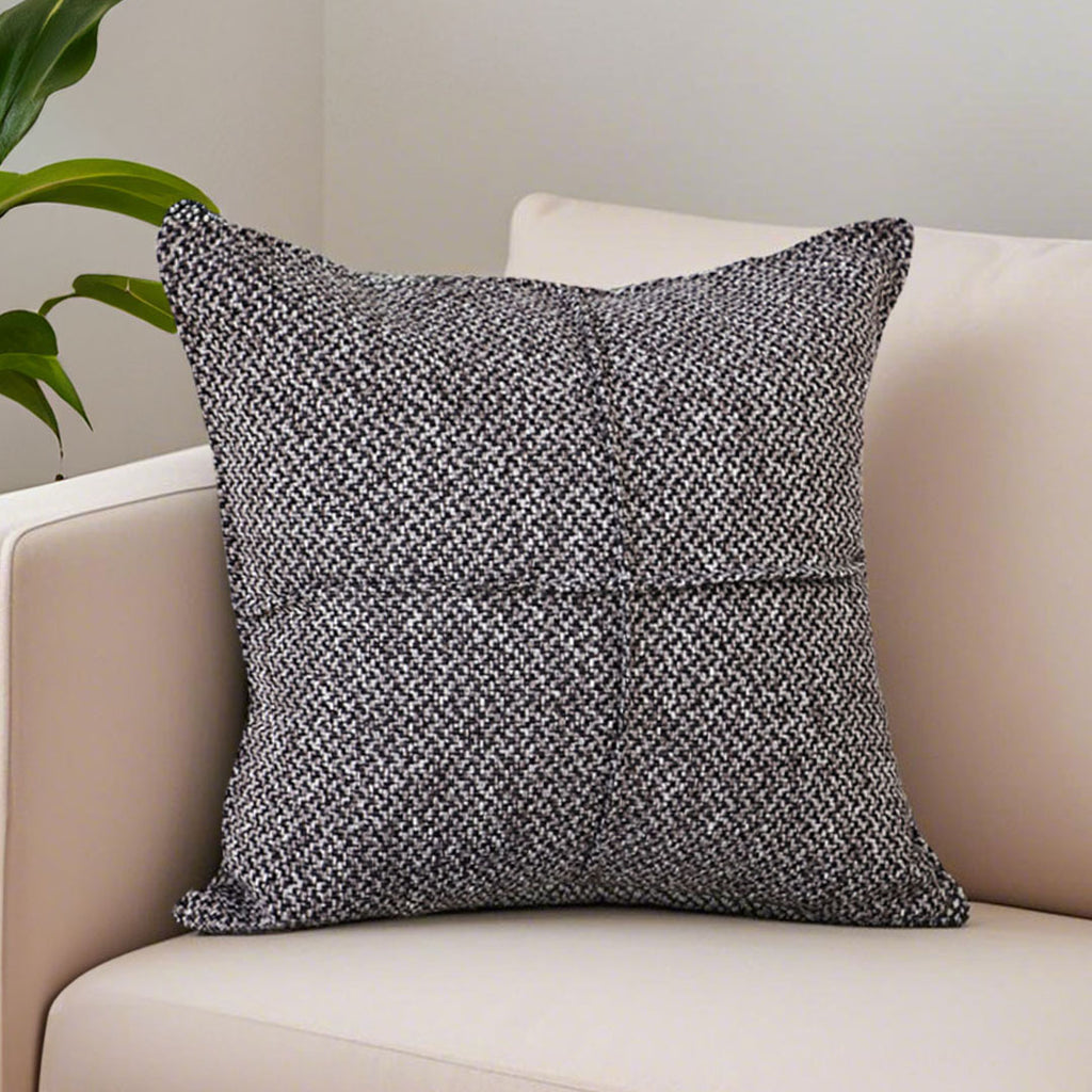 SOGA 2X 45cm Modern Herringbone Textured Woven Square Throw Pillow